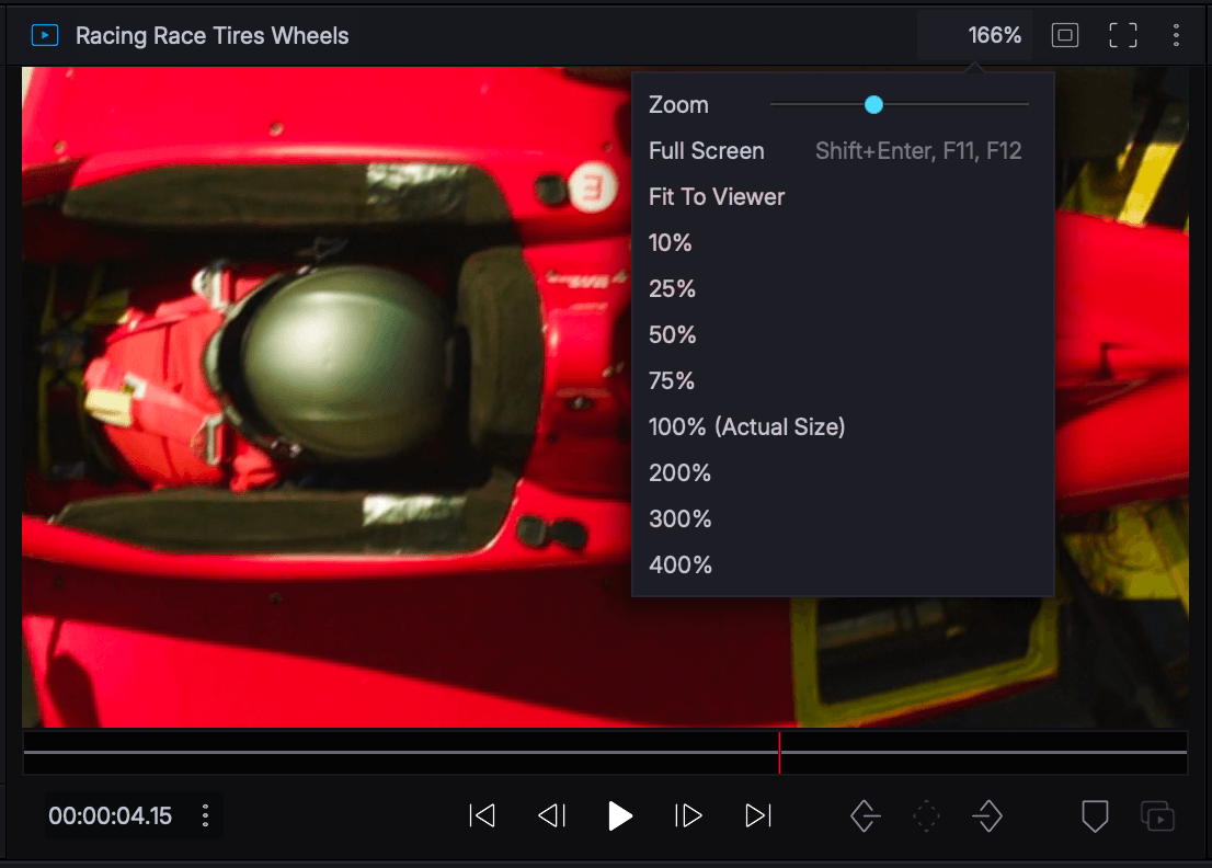 Viewer zoom for inspecting fine detail.