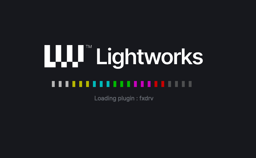 The Lightworks v2026 splash screen.
